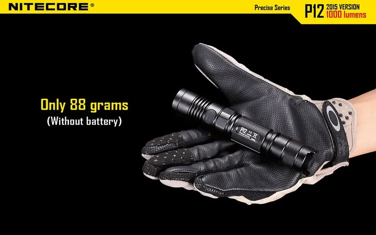 20% скидка NITECORE P12 тактический фонарь Cree XM-L2 U2 светодиодный 1000 LMs 18650 Открытый походный Карманный EDC портативный фонарь