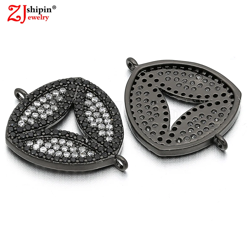 

Popular DIY Jewelry Accessories Triangle Microinlaid Zircon CZ Suitable for bracelet necklace earrings Creative Production