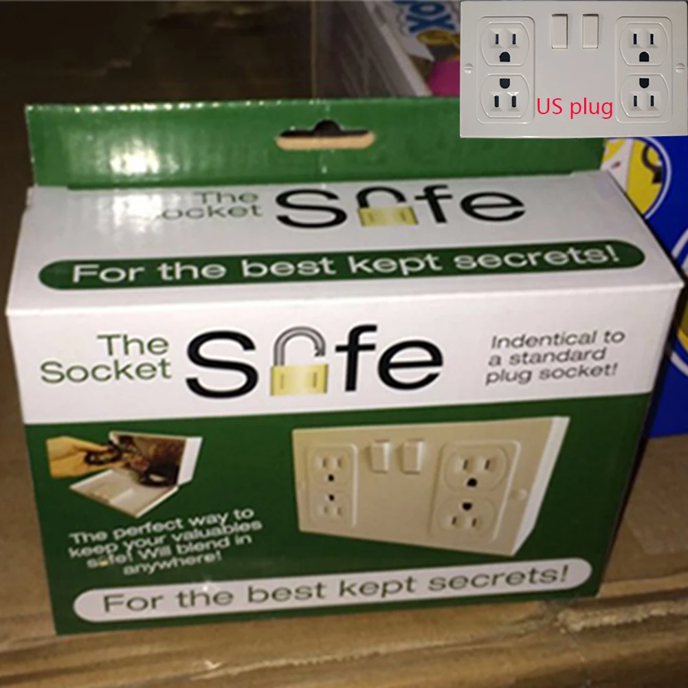 Wall Socket Safe Security Electrical Outlet Vault Secret Hide Valuables