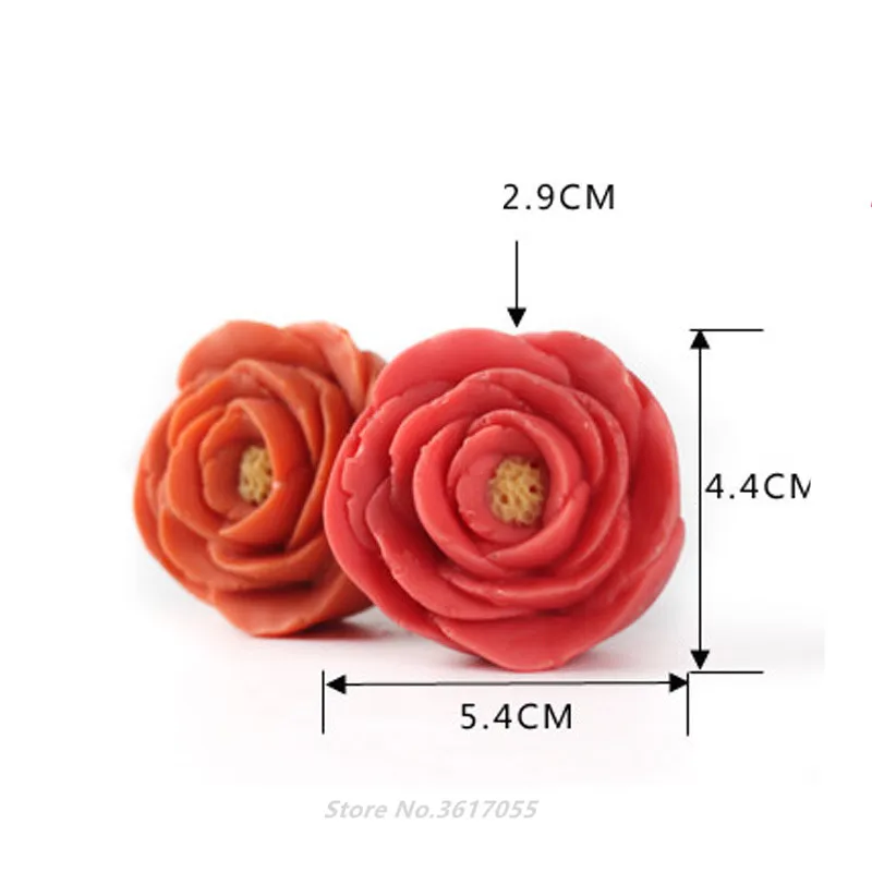 Цветок пиона, двойная форма для мыла, силиконовая форма для изготовления мыла вручную, форма для свечей, сделай сам, подарки, помадка, форма для украшения торта