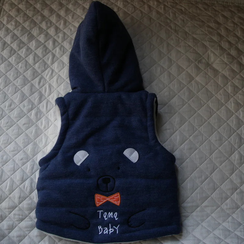 Baby Boys Girls Hooded Vest Plaid Coat Black Pant Sets 19