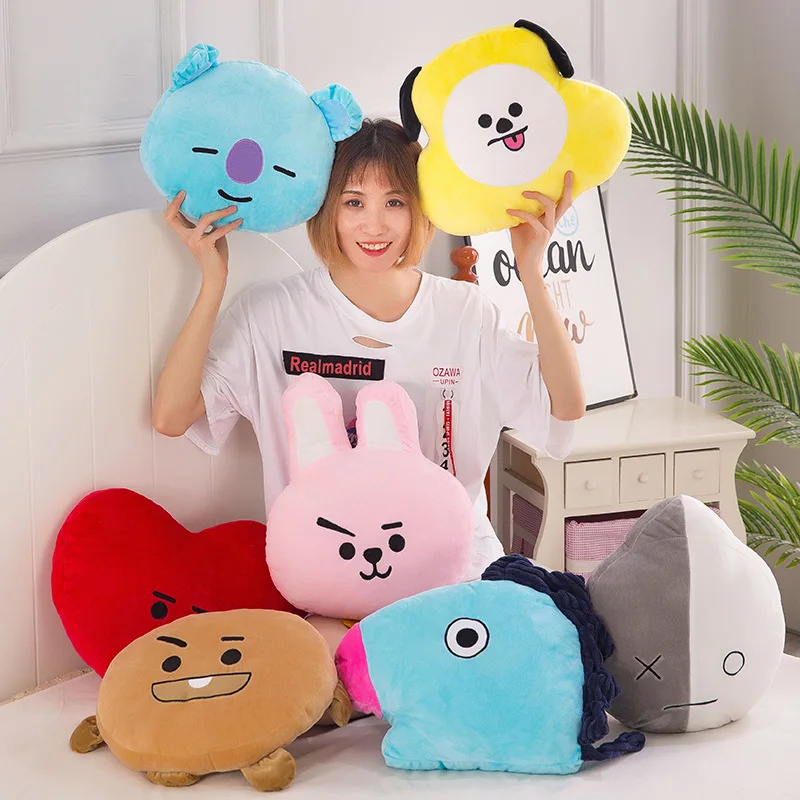 BTS21 Plush Pillows Original Warm Cartoon Korean Style Bangtan Boys