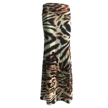 Womail, женская повседневная юбка, летняя, высокая талия, эластичная, на бедрах, для девушек, Джерси, модная, полиэстер, леопардовая расцветка, юбка, Прямая поставка, A26