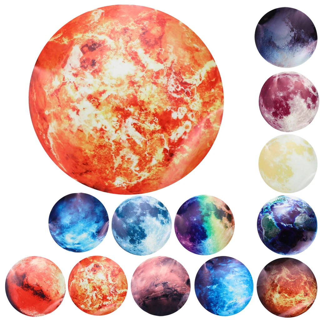 Moon Glow in the Dark Wall or Ceiling Stickers – 3D Full Moon Decor for Kids Room & Living Room