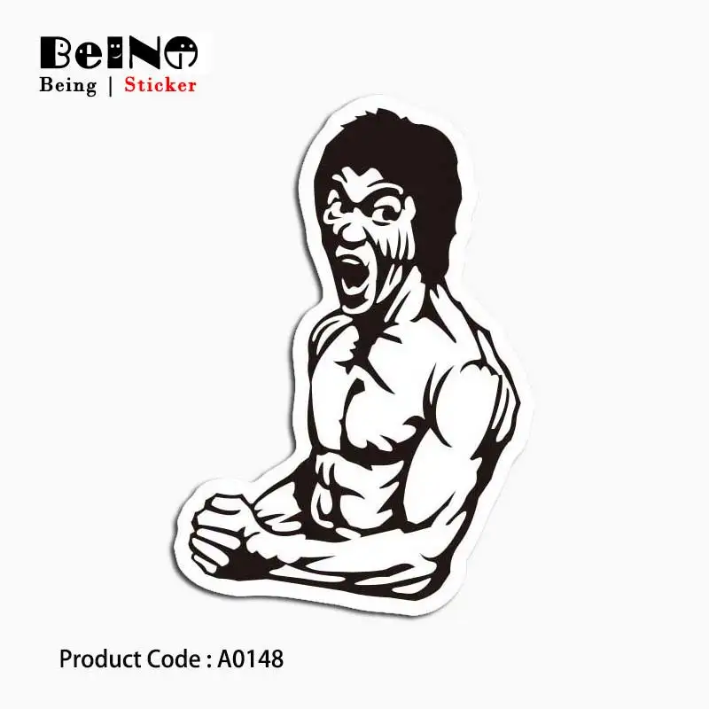 

Bruce Lee Kung Fu Nunchaku Sticker Cool Waterproof Suitcase Laptop Guitar Luggage Skateboard Bicycle Toy Lovely A0148 Stickers
