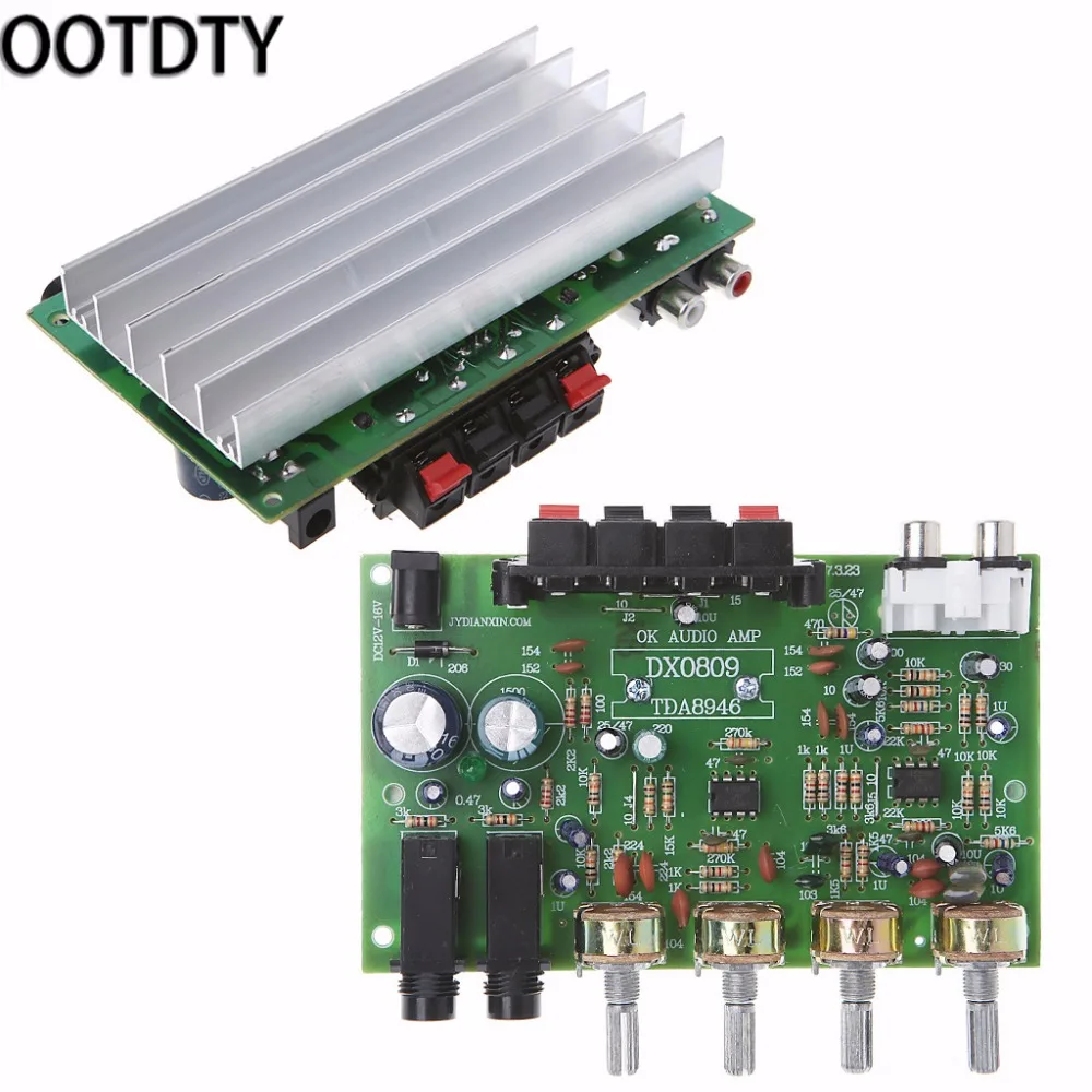 

OOTDTY 12V 60W Stereo Digital Audio Power Amplifier Board Electronic Circuit Module DIY