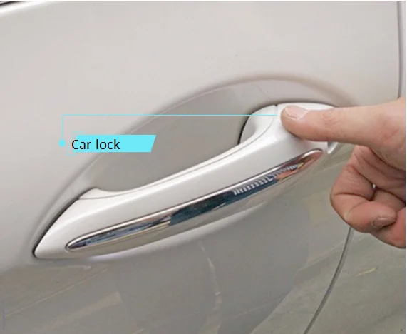 PKE 키리스 엔트리 액세스 시스템 잠금 해제용 터치 문짝 핸들, BMW F18 F07 F10 F01 F02 용, 핸들 2 개, 오리지널 키 사용