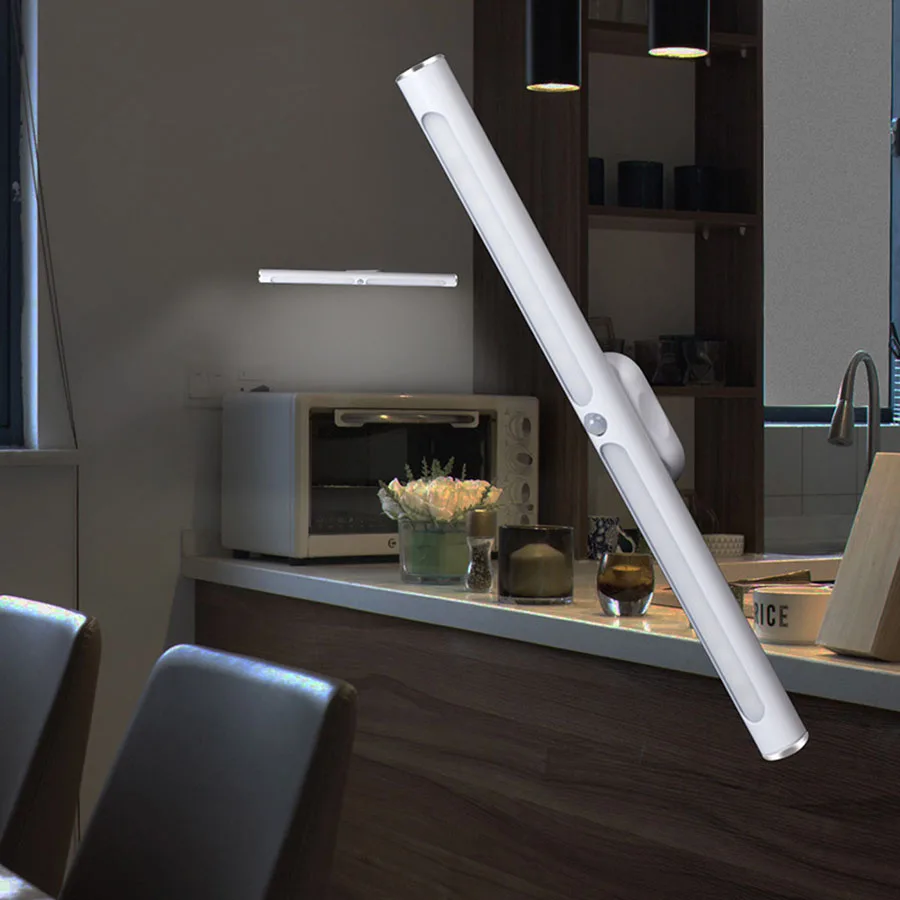 Beste Wireless Motion Sensor Touch Control USB Oplaadbare LED Onder Kast Lamp 30 cm 22 leds Garderobe Kast Kast night lights