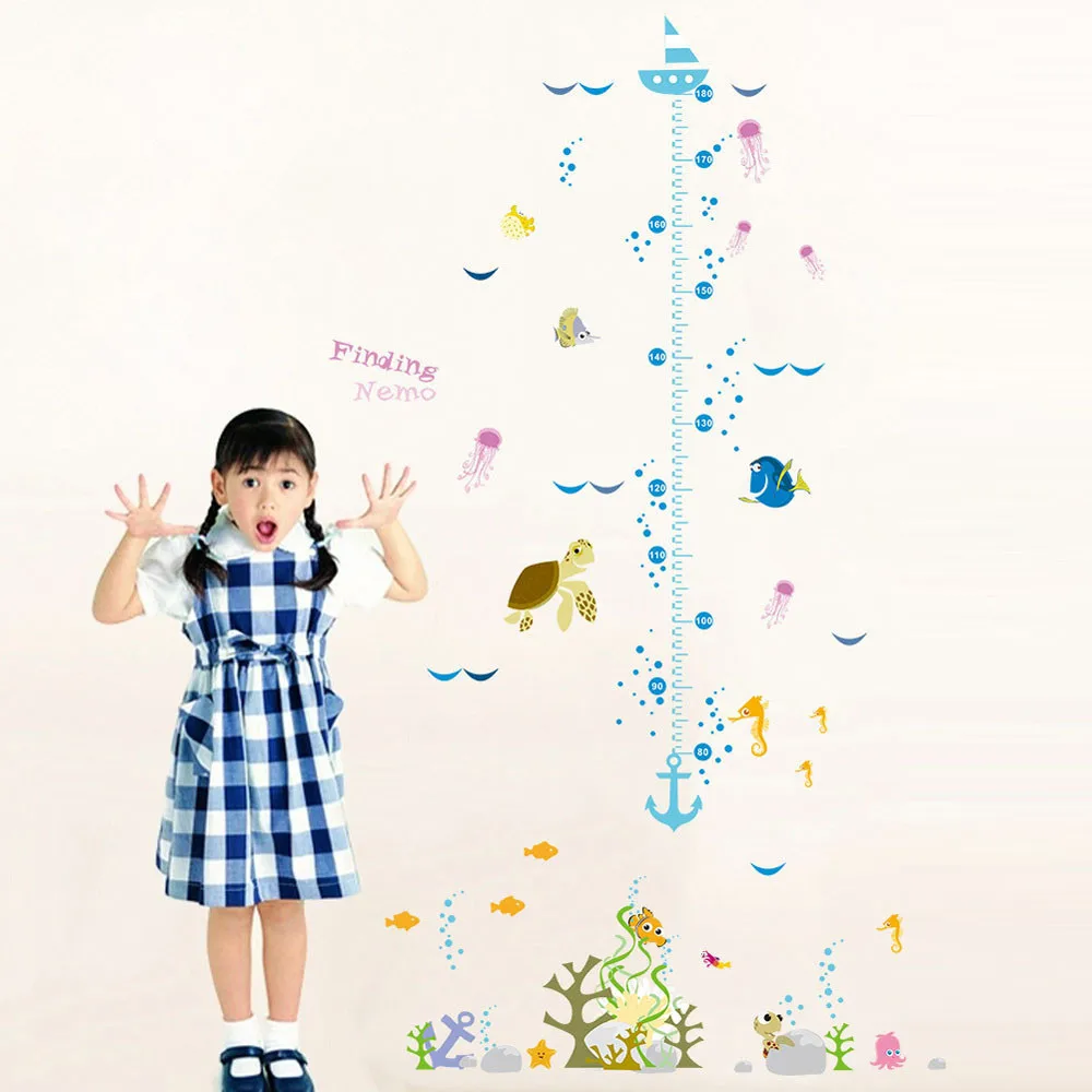 

wall stickers for kids rooms Home Decor Mural Decal Growth Chart Height Measure For Baby pegatinas de pared Наклейки На Стену