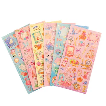 

1pcs Hot stamping Cute Sticker Custom Stickers Personalized Sticker Cute Stationery Student Stickers Scrapbooking Art Supplies