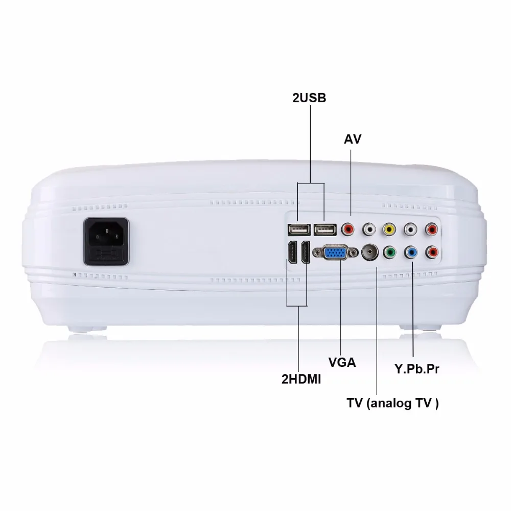 WZATCO New Android 6.0 Smart WiFi 5500Lumens Full HD 1080P multimedia LED 3D TV Projector proyector beamer for home theater