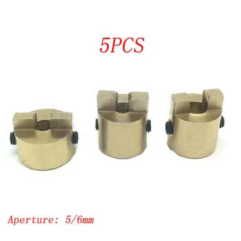 

5PCS 5mm 6mm Brass Paddle Fork CNC Propeller Shaft Crutch Drive Dog Oarlock Spare Part for RC Brushless Electric Simulation Boat