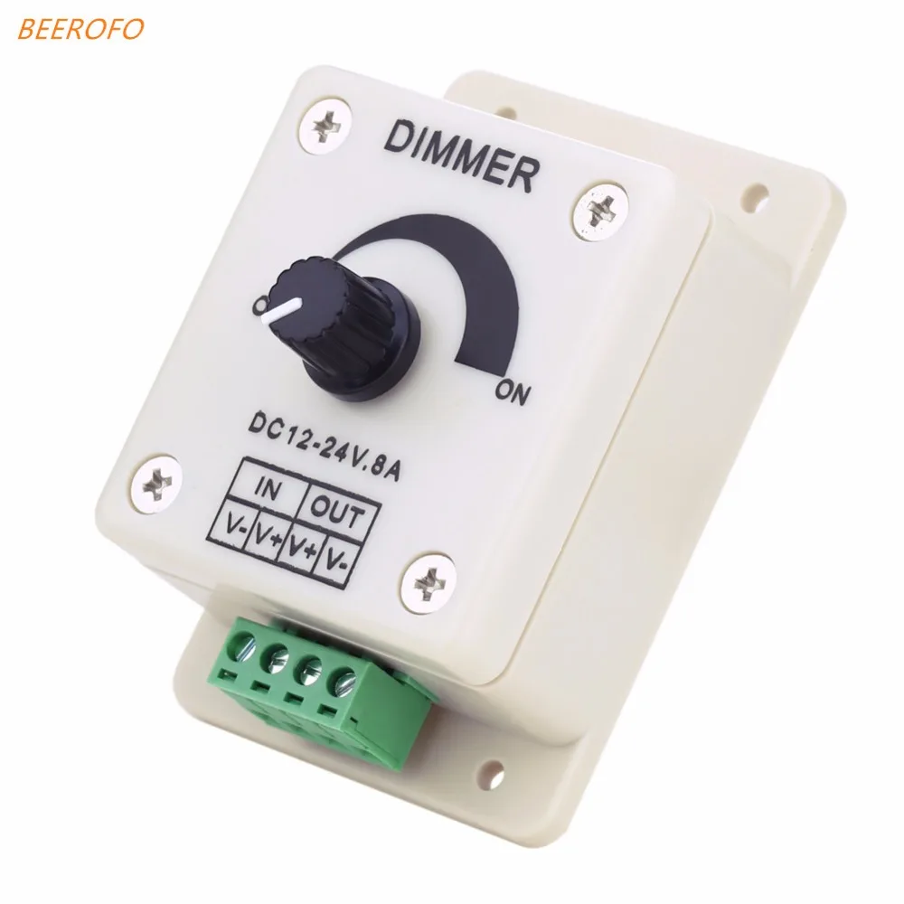 BEEFORO 8A 1W LED Light Strip Dimmer Controller LED Lights Dimmer