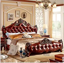 modern european solid wood bed Fashion Carved 1.8 m bed french bedroom furniture 75844 modern european solid wood bed Fashion Carved 1.8 m bed french bedroom furniture 75844