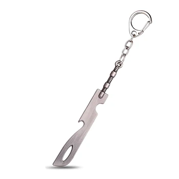 

12/pcs/lot Hot Anime Naruto Titanium Metal Keychain Chaveiro Cosplay Accessories Jewelry for cars