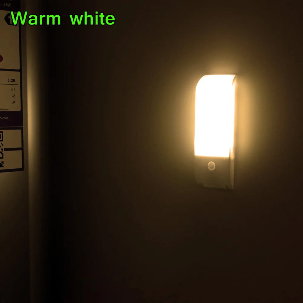 Billige LED Motion Detektor Nacht Licht Stick Auf Magnetische Streifen USB Aufladen für Schrank Kindergarten Flur LB88