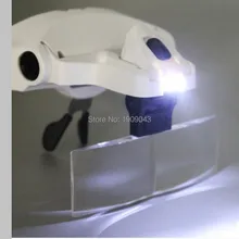 Красота Инструменты LED Head увеличительное Очки для салона красоты ресниц Регулируемый 5 объектив 1.0x1.5x2.0x2.5x3.5x налобный фонарь