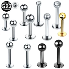 20 pçs/lote 16G 14G Anéis de Titânio Piercing Labret Piercing No Tragus Cartilagem Piercings Anéis Piercing Labial Anéis de Orelha Do Corpo jóias