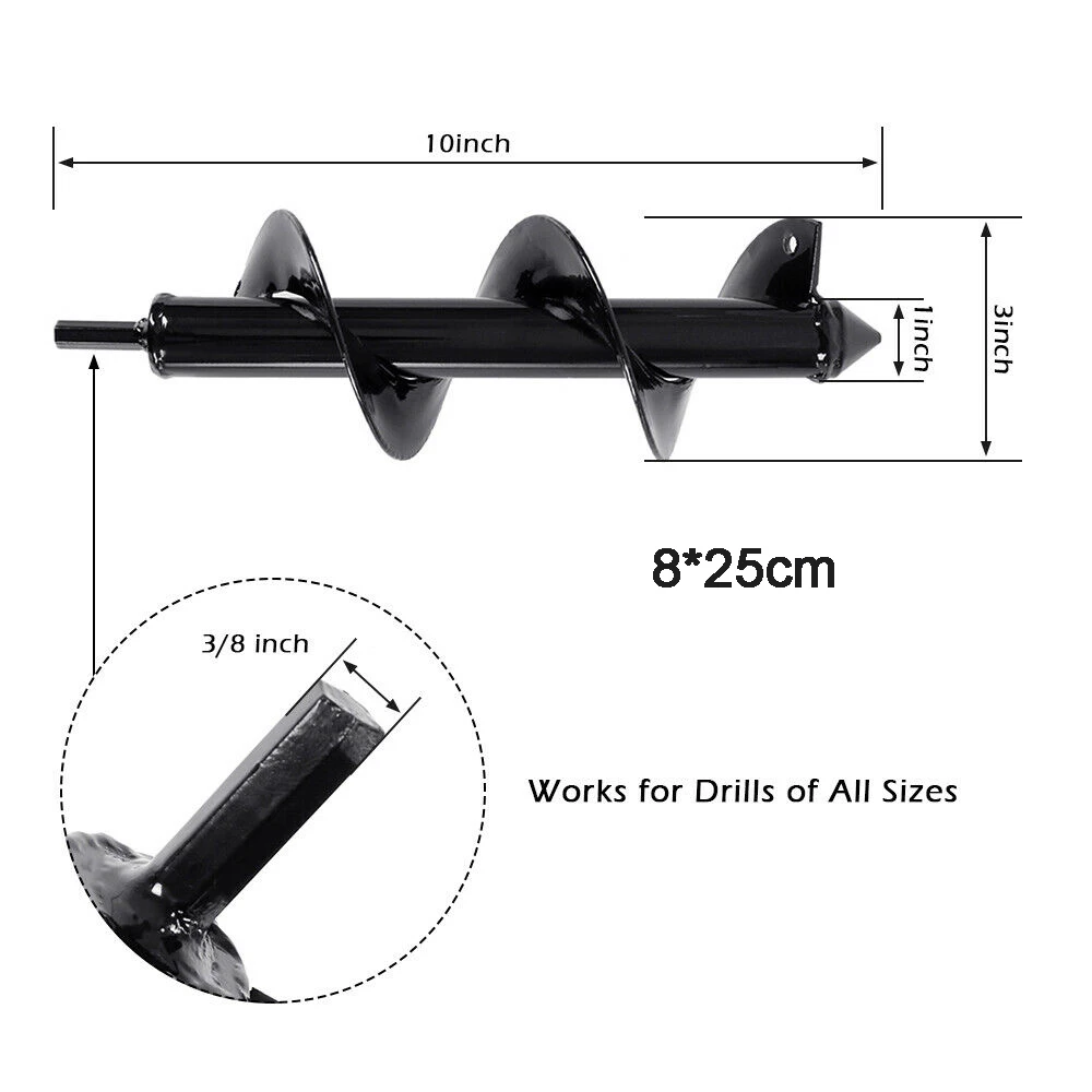 Садовый Бур, спиральное сверло, Рото, Цветочная плантаторная лампа, шестигранный вал, сверло, сверло, садовое постельное белье, посадочное отверстие, инструмент для экскаватора