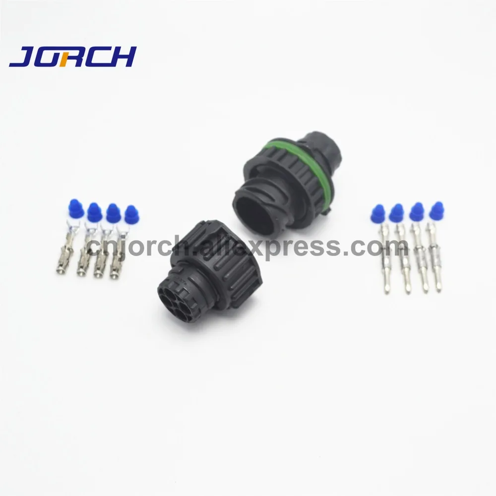 5 комплектов Tyco 4Pin круглый HOWO A7 одометр датчик скорости штекер и гнездо