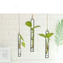 1 шт. длинная подвесная стеклянная гидропонная ваза стеклянные вазы модный предмет интерьера, украшение растения ваза для цветов JL 216