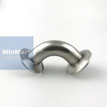 

32mm Pipe O/D 304 Stainless Steel Sanitary Tri Clamp 50.5mm Feerule OD 90 Degree Elbow Pipe Fitting For Homebrew 1.5" Tri Clamp