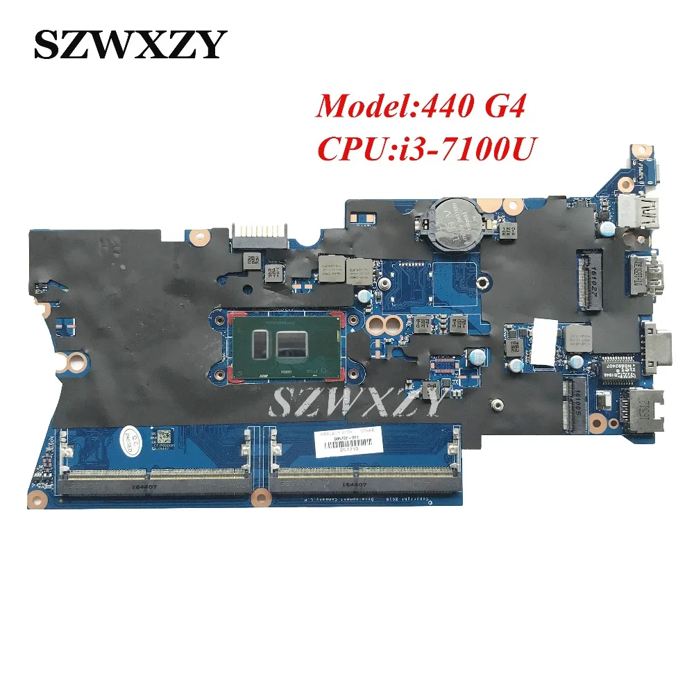 Материнская плата для ноутбука HP ProBook 430 440 G4 с SR2ZW i3 7100U 905792 001 501 601 DA0X81MB6E0