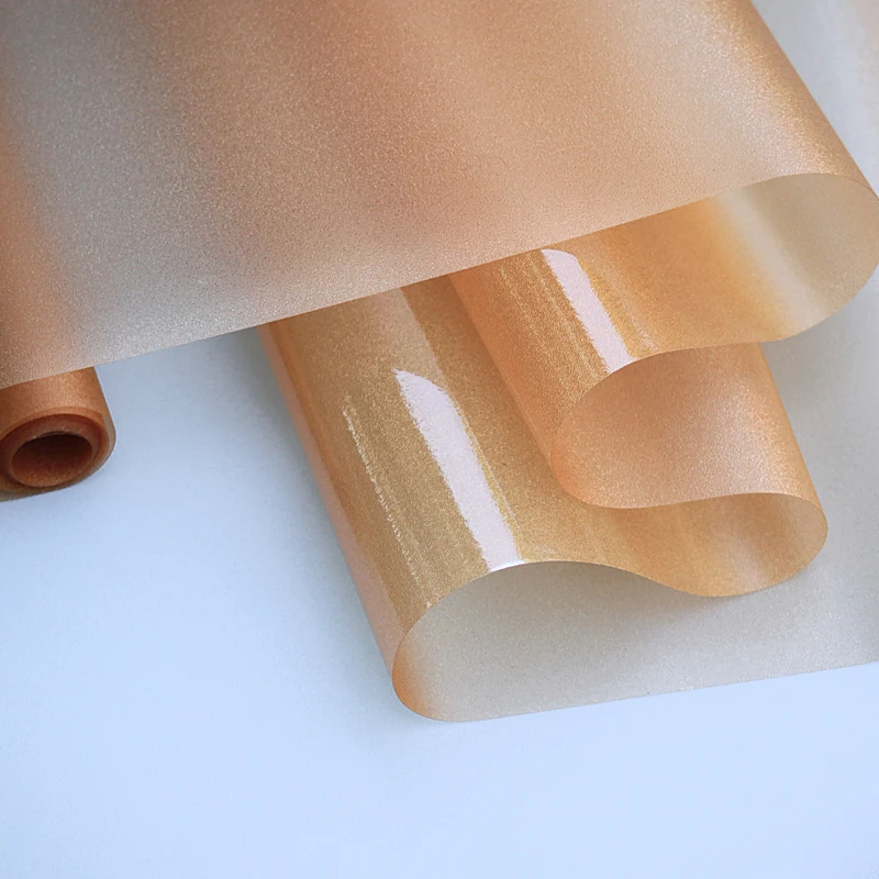 Наклейка матовое стекло No Glue Gold цветная пленка для окна PVC тонированное покрытие