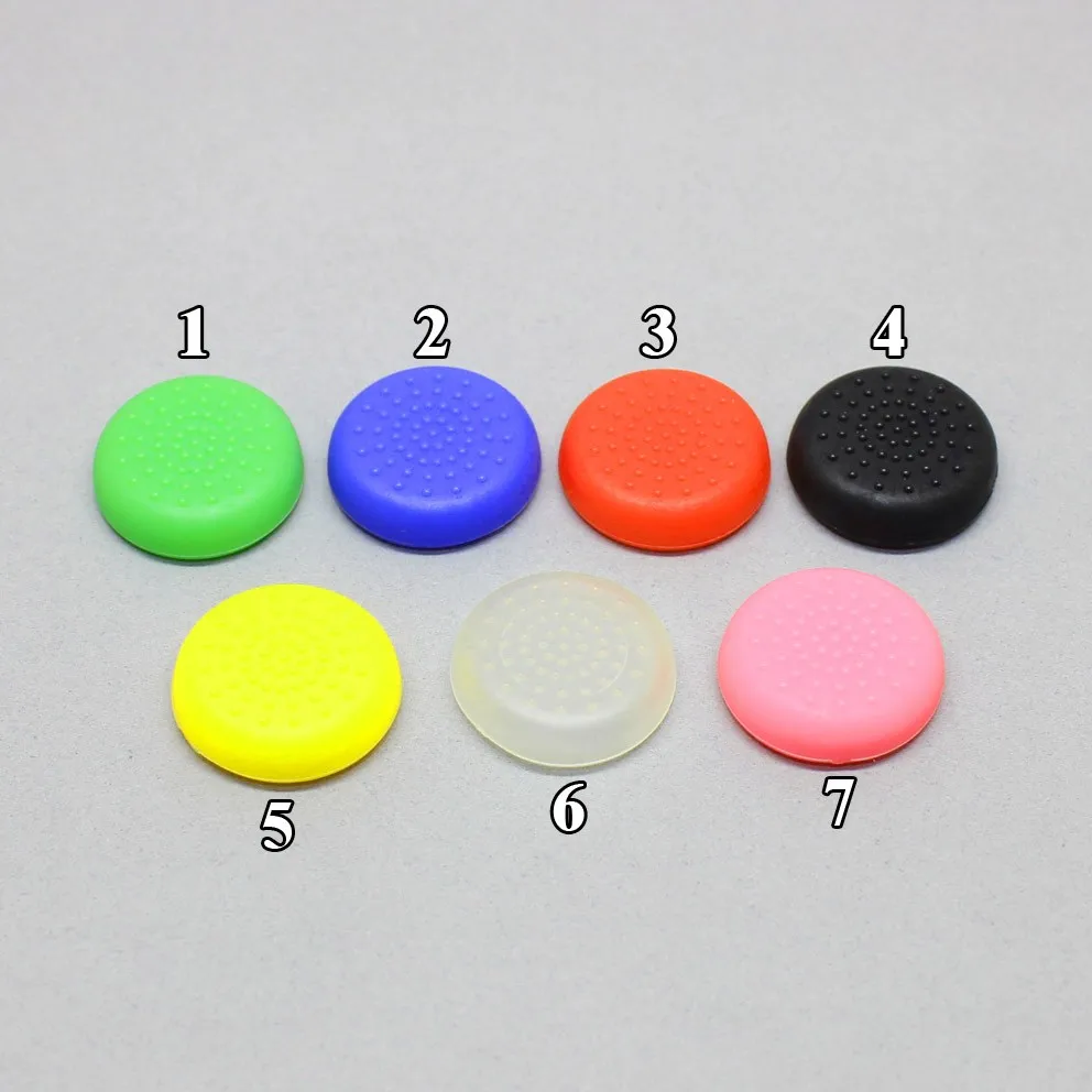 

100PCS Black Red Blue Clear TPU Thumb Stick Grip Cover Caps For Sony PS4 Analog Controller