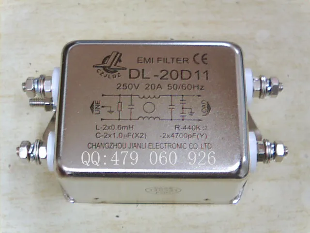 

[ZOB] Jianli EMI power filter DL-20D11 --3PCS/LOT