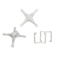 Acessórios peças de Reparo Do Corpo Shell zangão Top caso Tampa Inferior Substituição do trem de Pouso Para DJI Fantasma 3 Pro/Adv zangão