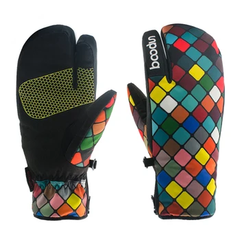 

Women Winter Waterproof Ski Gloves Kids Snowboard Glove Adult Windproof Skiing Sport Non-Slip Gloves Snow Cotton Warm Mittens