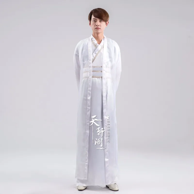 Фехтовальщик hanfu костюм древней китайской одежды для мужчин династий воины Косплей древнем Китае воин костюм Longue Халат