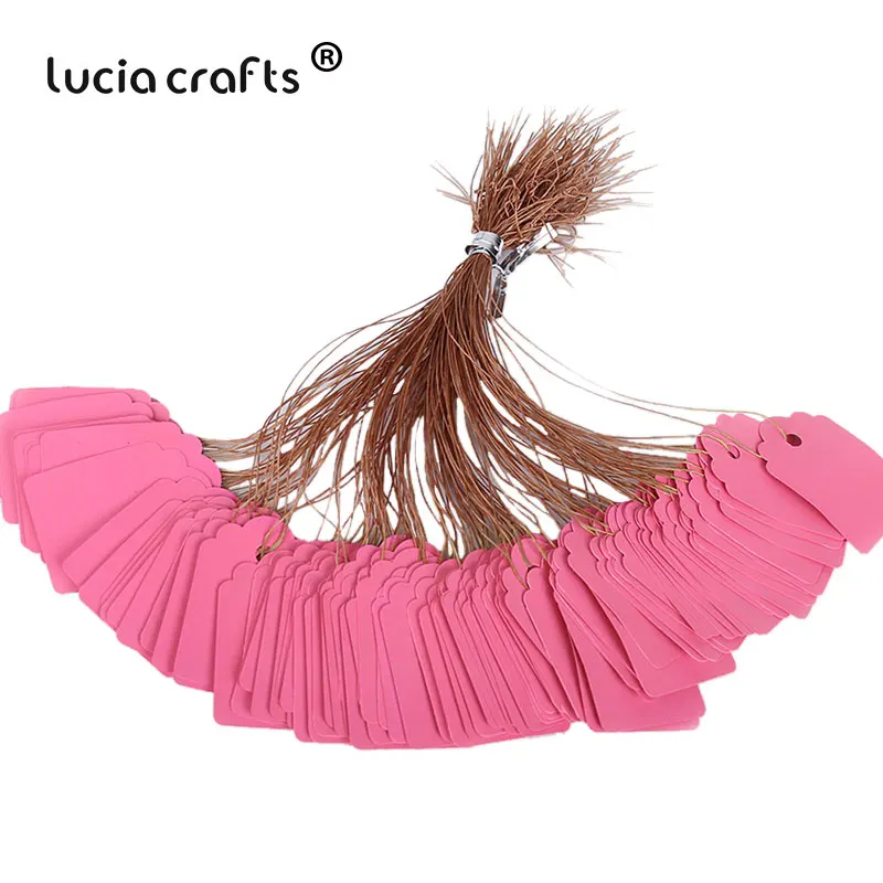 Lucia crafts 24 шт./100 шт. 2,5*3,5 см одежды бирки, ценники Знаки цветочный ярлыки для растений метки I0808