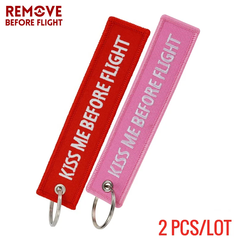 Kiss Me Before Flight Key Chain01