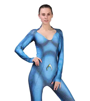 

Aquaman Mera Costume Women Girls Amber Heard Queen of the Sea Mera Women Bodysuits Justice League DC Superhero Cosplay Costume