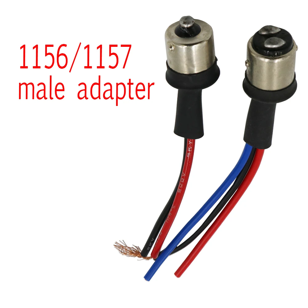 YSY 2 шт. Подробная информация о BAY15S 1156 BAY15D 1157 Мужской адаптер жгут проводов для
