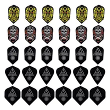 CUESOUL 30pcs 10 Styles Professional Dart Flights For Soft And Steel Tip Darts Slim Darts Flights