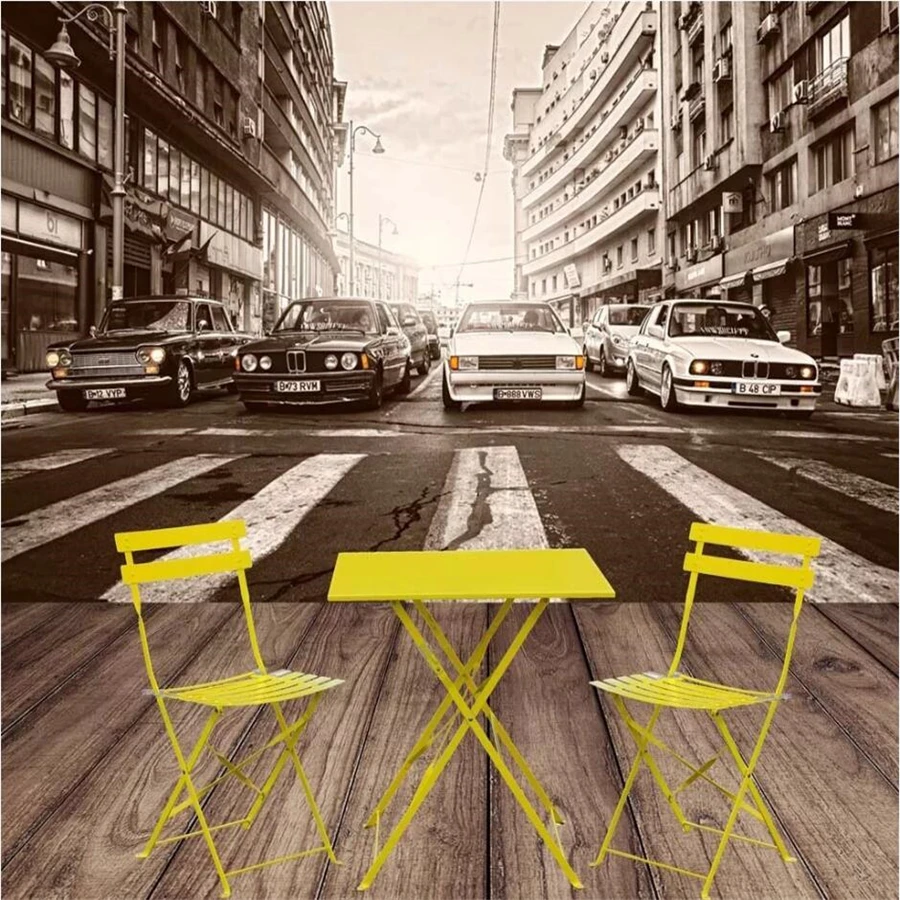 Wellyu Custom Wallpaper 3d Mural Behang Retro Nostalgic Old Shanghai Wall Paper On Beach Bar Personality Tv Background Wallpaper Wallpapers Aliexpress