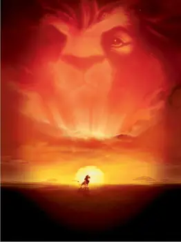

10x10FT Orange Crimson Sunset Sky Lion King Simba Baby Kids Children Custom Photography Studio Backgrounds Backdrop Vinyl 3mx3m