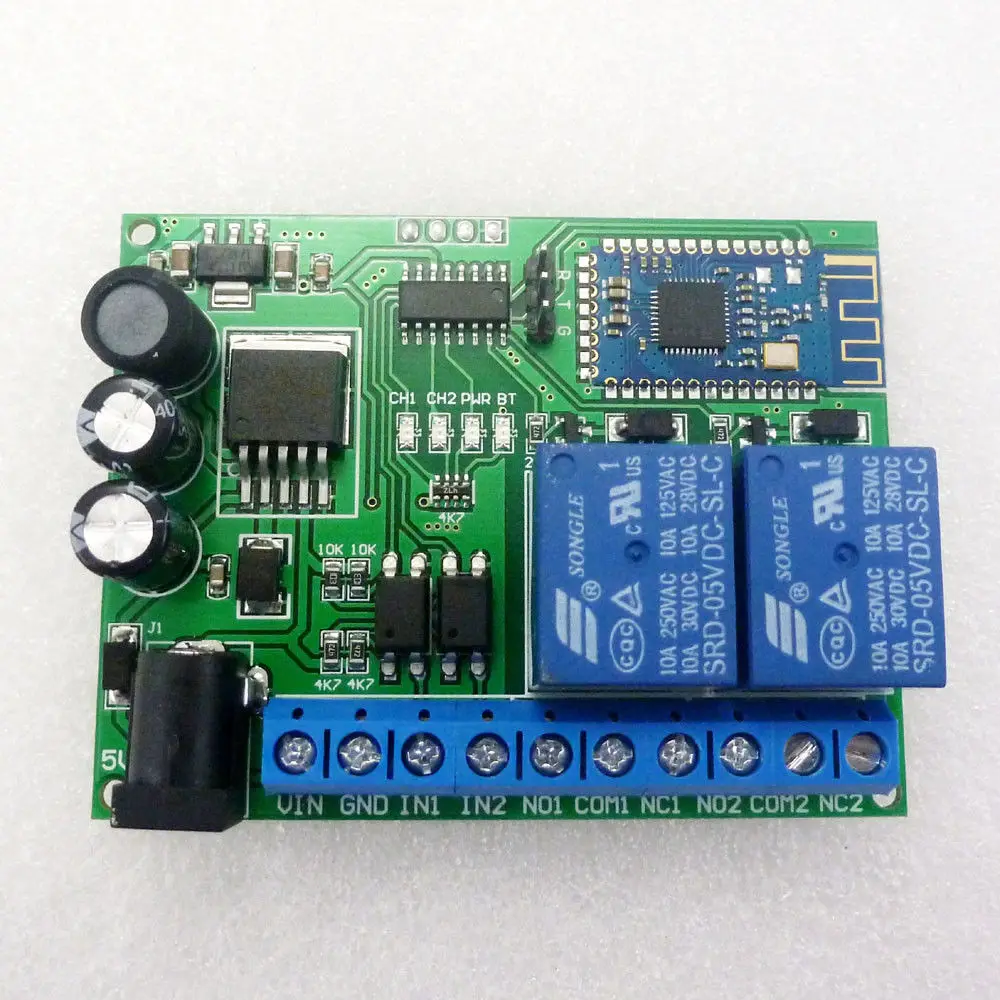 Беспроводной пульт дистанционного управления DYKB 2 канала Bluetooth 5 В 12 24 4 ГГц RF для