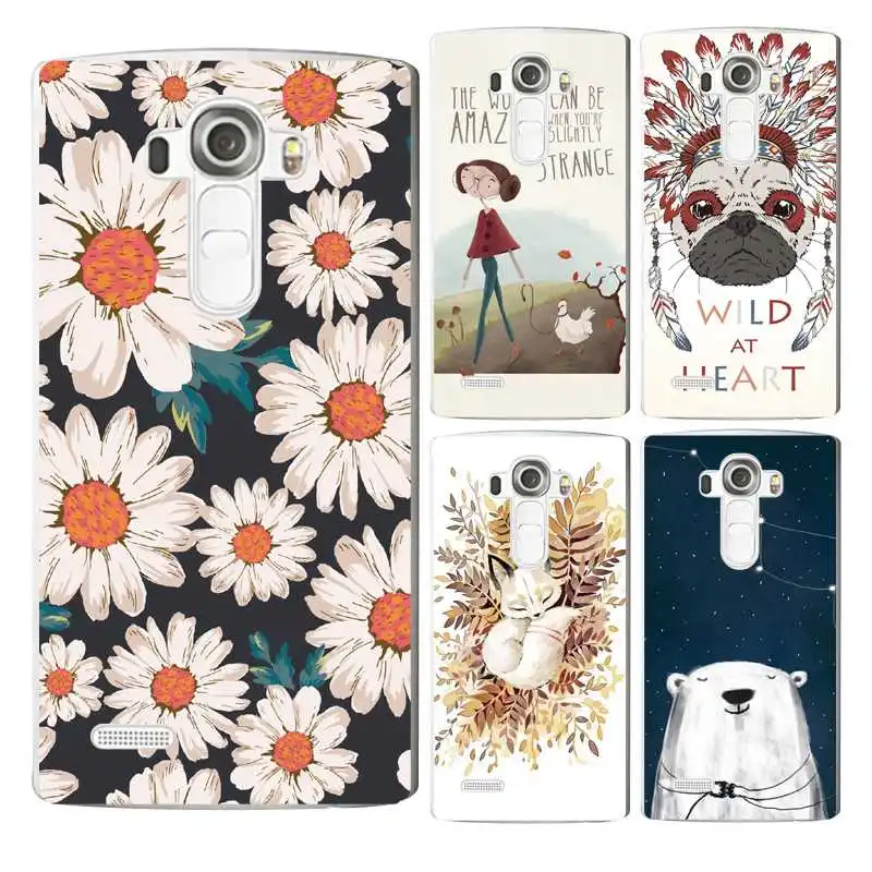 Fashion girl cat dog mum Fox flower Soft Clear TPU Phone Case For LG G3 G4 G5 V10 K3 K4 K5 K8 K10 2017 Free Shipping | Мобильные