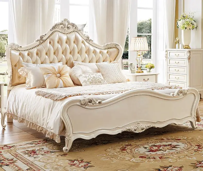 أعلى جودة الأوروبي الملكي نمط الملك حجم خشب متين باليد منحوتة مجموعة أثاث غرف النوم من فوشان الأثاث السوق أعلى جودة الأوروبي الملكي نمط الملك حجم خشب متين باليد منحوتة مجموعة أثاث غرف النوم من فوشان الأثاث السوق