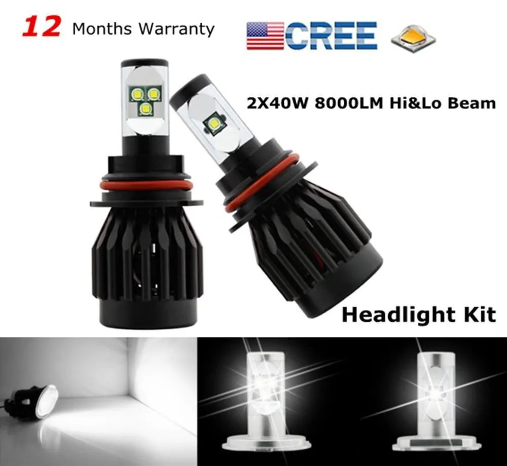 Комплект ламп Farol супер светодиодные чипы Cree Высокий/низкий свет мотоцикл H4 H7 9004