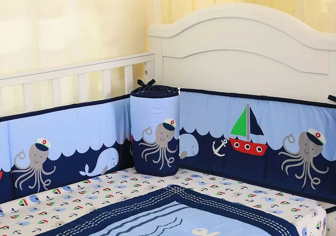 baby boy shark crib bedding