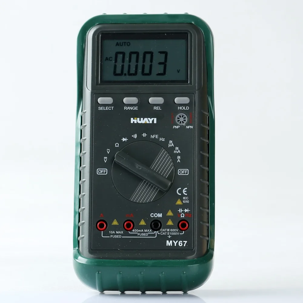 HUAYI MY67 AC/DC Digital Multimeter Capacitance Testerin Multimeters
