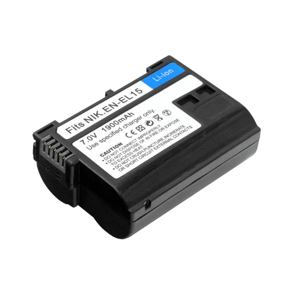 2 PCS Литиевые 1900 мАч 7,0 в перезаряжаемые Цифровые Батареи D610 D750 D7000 D500 EN-EL15 литий-полимерный аккумулятор для цифровой камеры Nikon - Цвет: 2 PCS