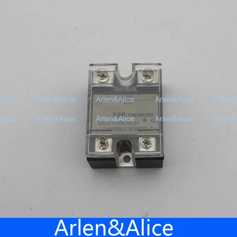 25DD SSR напряжение управления 3~ 32VDC выход 5~ 60VDC Однофазное DC твердотельное реле
