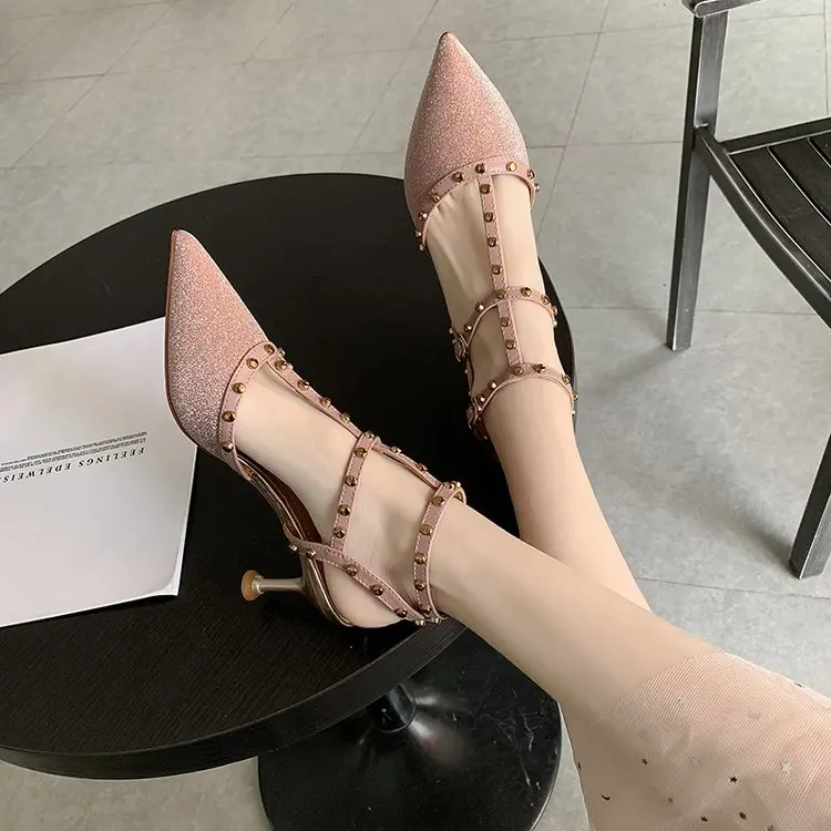 Женские босоножки на высоком каблуке сезон весна лето женские туфли лодочки с