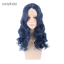 Ccutoo потомки Evie женские синие смешанные искусственные волосы для париков оплетка 2" длинные волнистые косплей парик парики для вечеринок на Хэллоуин